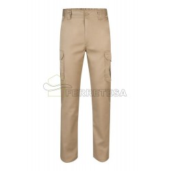 PANTALON ELASTICO 103002S BEIGE T.46