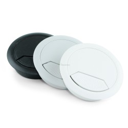 PASACABLE Ø80mm PLASTICO BLANCO
