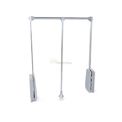 PERCHERO ABATIBLE HANG 60/83cm CROMO