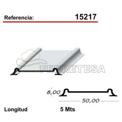 CARRIL INF.5M.C/RADIO PLATA MATE 15217