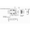 EXPULSOR PUSH MECANICO DE SOBREPONER 56mm. MARRON
