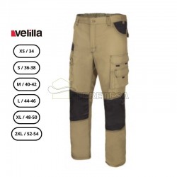 PANTALON CANVAS BEIGE / NEGRO T-S