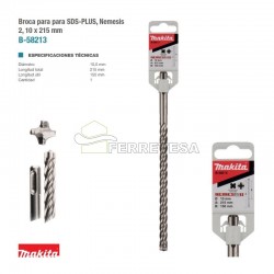 BROCA SDS 10x150X210mm NEMESIS MAKITA