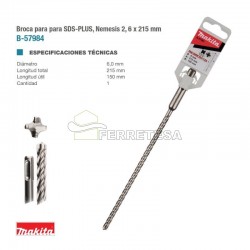 BROCA SDS 6x150x215mm NEMESIS