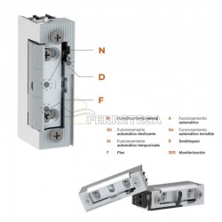 ABREPUERTAS ELECTRICO 54NDF 10-24v.AC/DC