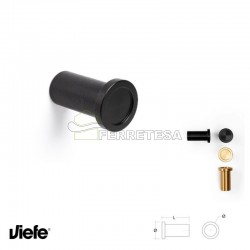COLGADOR ROUND 28mm 7016 NEGRO VIEFE