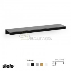 TIRADOR WAY NEGRO MATE 200mm VIEFE