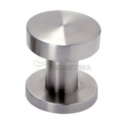 POMO PUERTA Ø PLANO MOD.879/50 INOX FIJO
