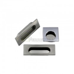 CAZOLETA 4700/100mm RECTANG.NIQ.SATINADO