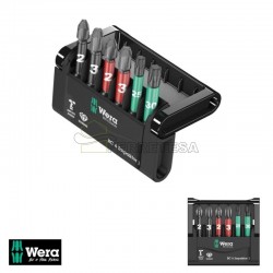 ESTUCHE 6 PUNTAS BIT-CHECK IMPAKTOR WERA