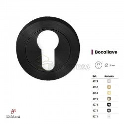 BOCALLAVE PASO C/R02 NEGRO 4275 ZAMAK