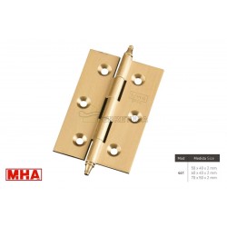 BISAGRA 461 C/RTE 70x50mm LATON MATE