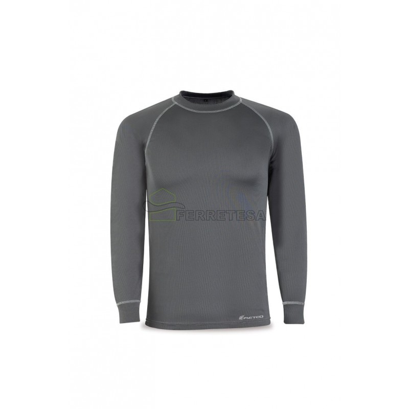 CAMISETA NICE STREHC GRIS/NEGRO T-L