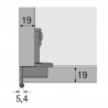 BRAZO BISAGRA SELEKTA 270º S/15 C/MUELLE 45044 HETTICH