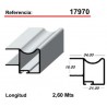 TIRADOR 2,6M. S-16 PLATA MATE 17970