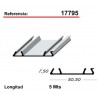 CARRIL INF.5M. PLATA MATE 17795