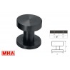 POMO PUERTA FIJO 879-50 INOX NEGRO MATE