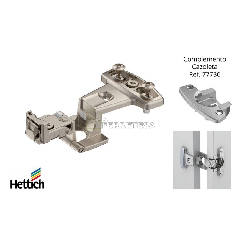 BRAZO BISAGRA SELEKTA 270º S/15 C/MUELLE 45044 HETTICH