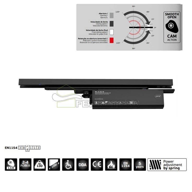 MUELLE OCULTO ML.21.812.B FZA.2-4 NEGRO