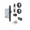 KIT CERRADURA + CILINDRO C502 BL NEGRO