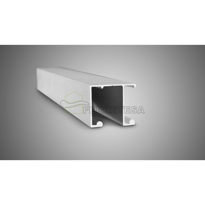 CARRIL U-28 2Mts. ALUM.NATURAL P/CA4585
