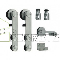 KIT CORREDERA PARA CABINA SANITARIA INOX