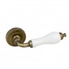 MANIVELA C/R02 BRONCE PORCELANA BLANCA 4234