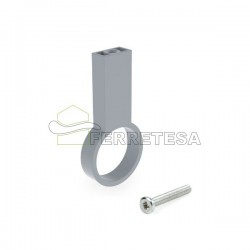 SOPORTE CENTRAL TUBO  D28 PINTADO ALUM