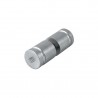 TIRADOR CABINA INOX DOBLE Ø25x30mm 12010
