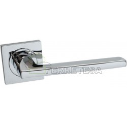 MANIVELAS SVC 650 CON ROSETA CUADRADA CROMO BRILLO