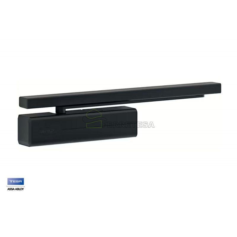 CIERRAPUERTAS DC500 EN1-4 D9016 NEGRO 1100mm/80Kgs
