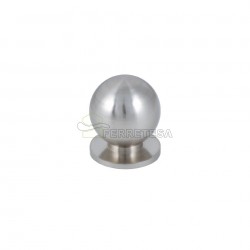 TIRADOR BOLA 20mm NIQUEL SATINADO