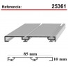 CARRIL INF.5M.S-85 PLATA MATE 25361