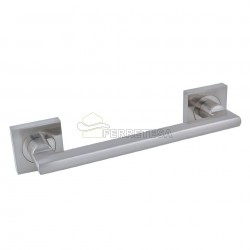 MANILLON ELEGANT ROSETA CUADRADA ALUM NIQUEL 4026