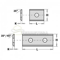 CUCHILLA MD 82mm Jgo 2uds