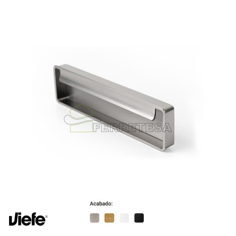 TIRADOR FOLD CC128L174mm NQ CEPILLADO