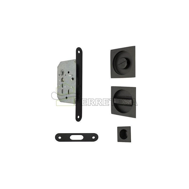 KIT CORREDERA CUADRADO CONDENA F-20 NEGRO 7053