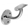 SOPORTE PASAMANOS CURVO Ø 3 TORNILLOS NIQUEL