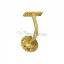 SOPORTE PASAMANOS 3T LATON PULIDO
