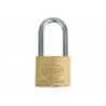 CANDADO 30/40mm ARCO LARGO LATON LL.IG.