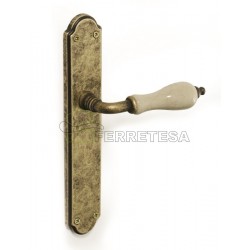 MANIVELAS P-142 C/PL. BR.ENVEJ. PORCELANA CRAQUELE