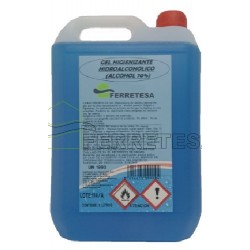 GARRAFA GEL HIDROALCOHOLICO...