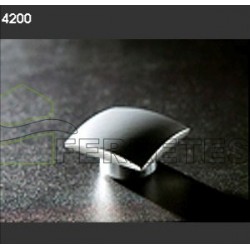 POMO 4200/25mm CUADRAD ALUMINIO SATINADO