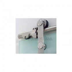 SISTEMA INOX PUERTA CORREDERA DE VIDRIO 8-12 mm INOX 12024