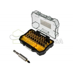 PUNTAS 32 PZ. IMPACTO + ADAPTADOR DEWALT