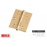 BISAGRA 460 S/RTE 60x40mm LATON MATE MHA