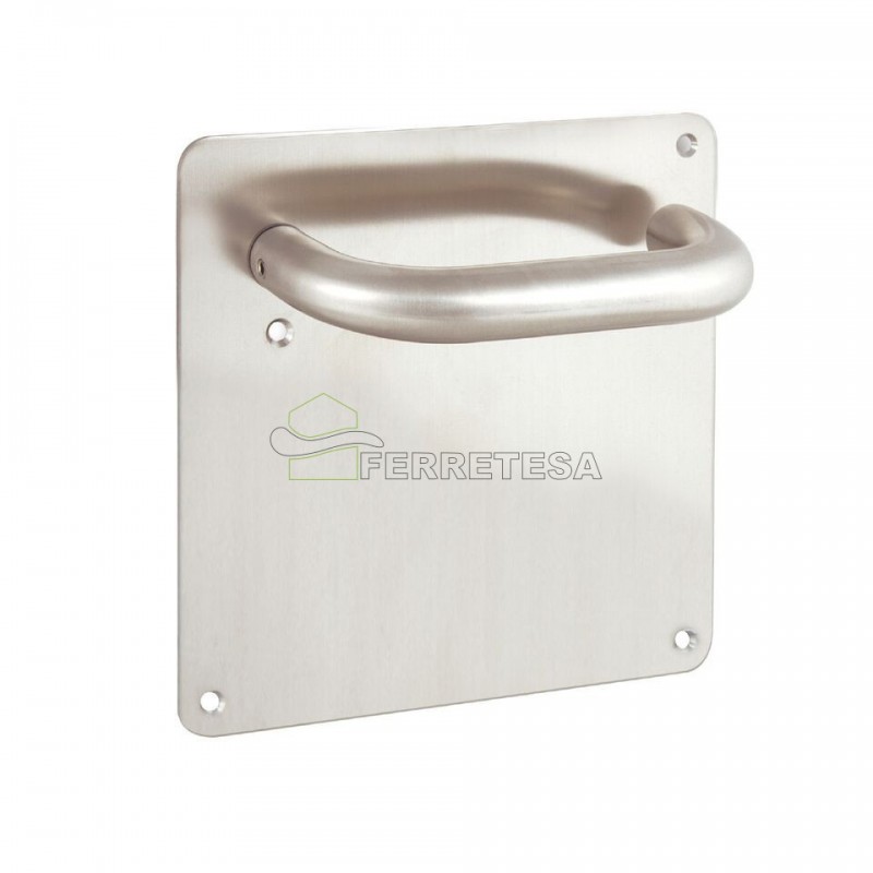 MANIVELA PLACA 17x17 U INOX 304