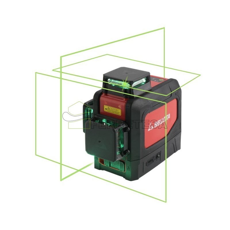 NIVEL LASER VERDE 3 PLANOS 30m. 360º