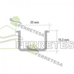 CARRIL INFERIOR PARA DN-80-PL 6mts.