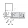 BISAGRA K3000 CS PARA PUERTAS CON SOLAPE 10mm.